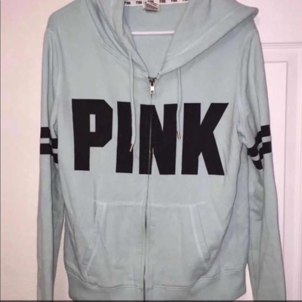 Pink Zip-up hoodie Sweater